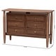 preview thumbnail 11 of 9, Alyssa Japandi Walnut Brown Wood 6-Drawer Dresser
