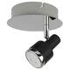 1 Light LED Lamp - Black; Chrome; Gray - Black; Chrome; Gray