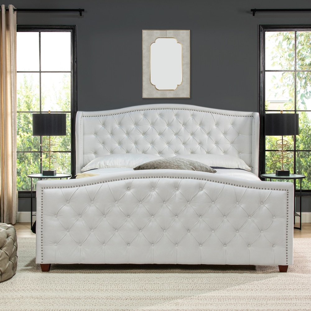 Jennifer taylor home marcella shop tufted wingback king bed