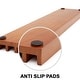 preview thumbnail 4 of 4, GSE™ Set of 4 Wood Domino & Playing Card Racks, Wooden Domino Trays/Holders for Mexican Train Dominoes and Cards Games