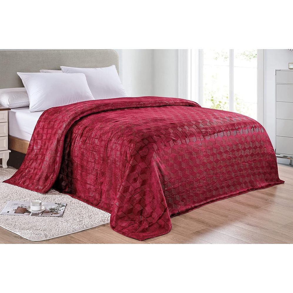 Ultra Plush by D cor More King Size Chevron Arrow Jacquard