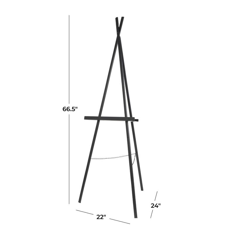 Metal Tall Adjustable 2 Tier Display Easel - Black - Roche River Decor