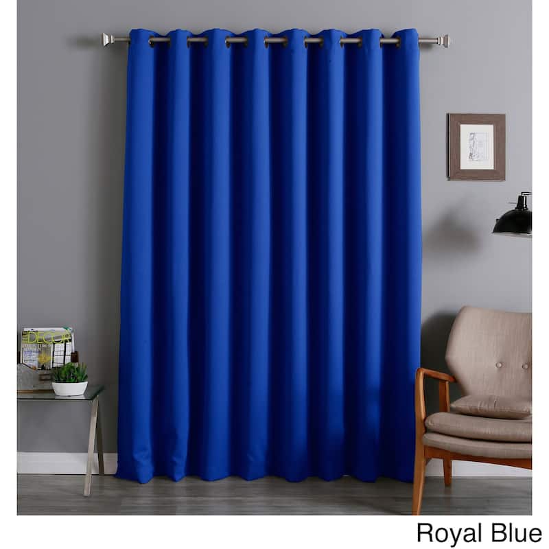Aurora Home Extra-wide 100x84-inch Thermal Blackout Curtain Panel. - 100 x 84 - Royal Blue