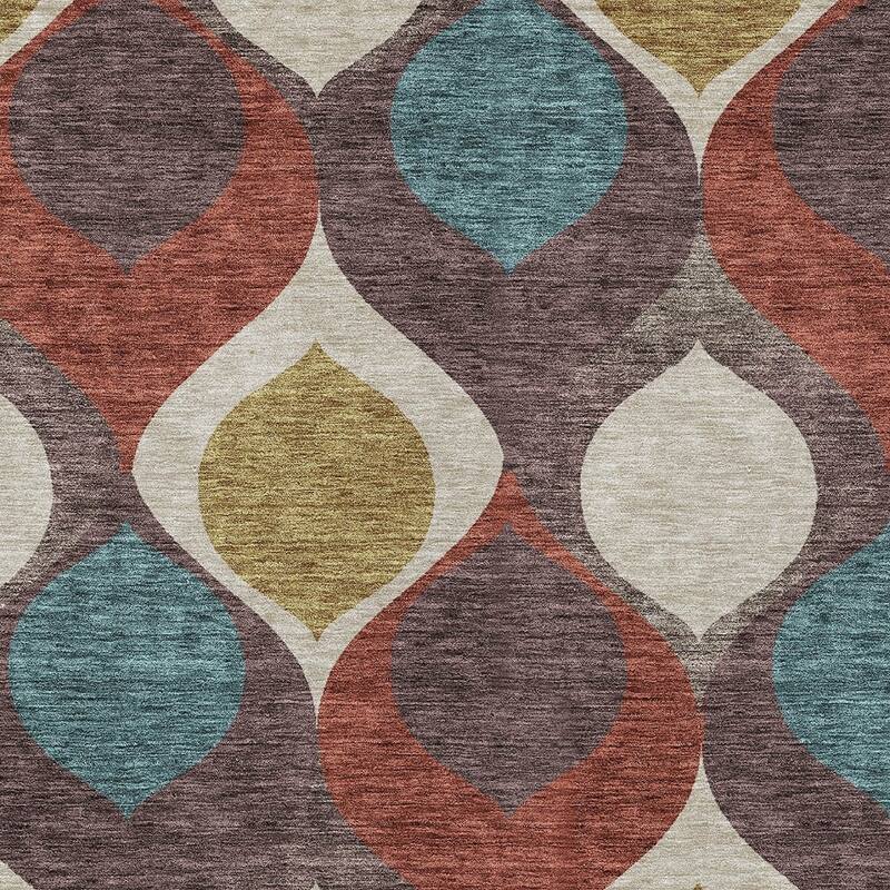 HomeRoots Ogee Transitional Rectangle Outdoor Rug