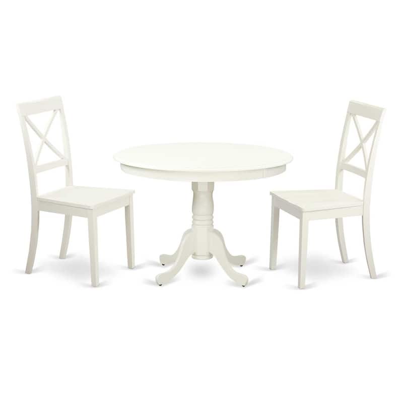 Round Kitchen Dining Table Set - 5 Piece Dinette Table & Chairs - Modern Design
