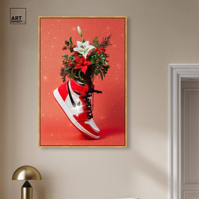 Holiday Sneaker Canvas by Art Remedy