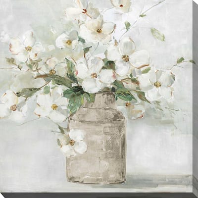 "Spring Cottage Blooms I (Square)" by Sally Swatland Print on Canvas