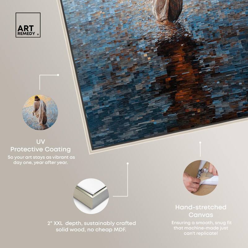 Water Walker Mosaic I Canvas by Art Remedy