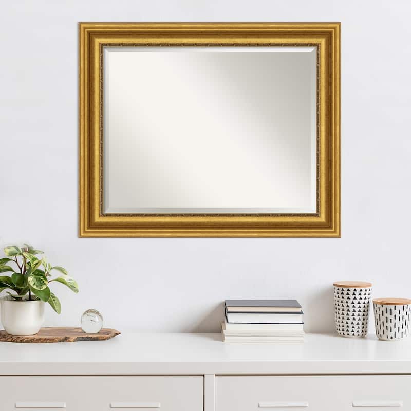 Beveled Wall Mirror - Parlor Gold Frame - Parlor Gold
