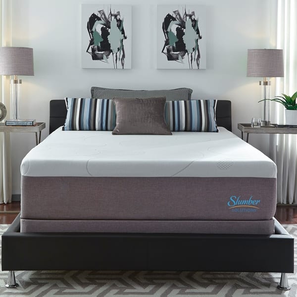 slide 2 of 11, Slumber Solutions Choose Your Comfort 14-inch Gel Memory Foam Mattress Set