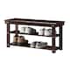 Copper Grove Cranesbill Mudroom Shoe Storage Bench