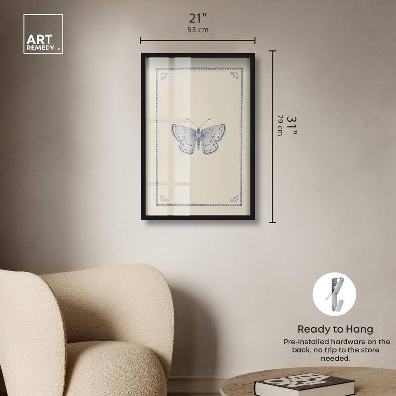 Blue Butterfly II Shadowbox by Art Remedy