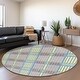 preview thumbnail 42 of 121, Premium Washable Super Soft Modern Plaid Mayfield Rug White - 8' x 8'