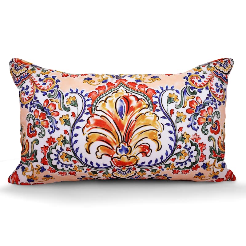 Premium Indoor/Outdoor Throw Pillows with Inserts for Patio Furniture, Chairs, and Indoor Décor |18''X18'' | 12''X20''