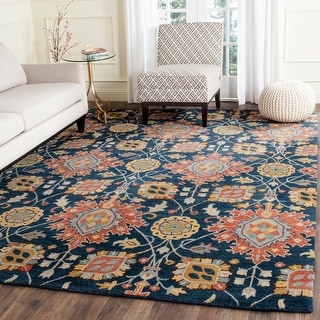 SAFAVIEH Handmade Roslyn Mamiko Modern Floral Wool Rug