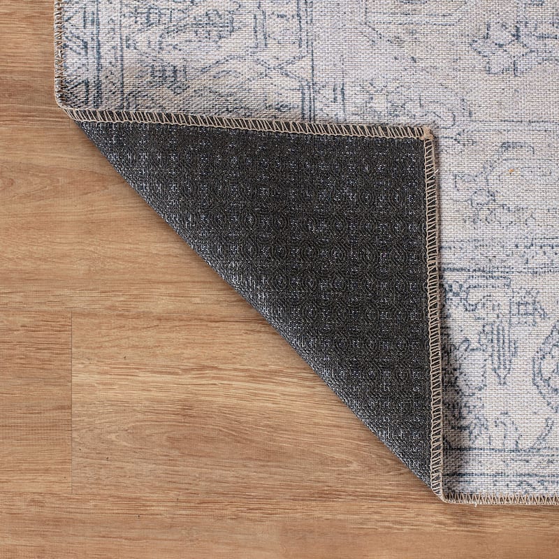 World Rug Gallery Vintage Inspired Distressed Machine Washable Area Rug