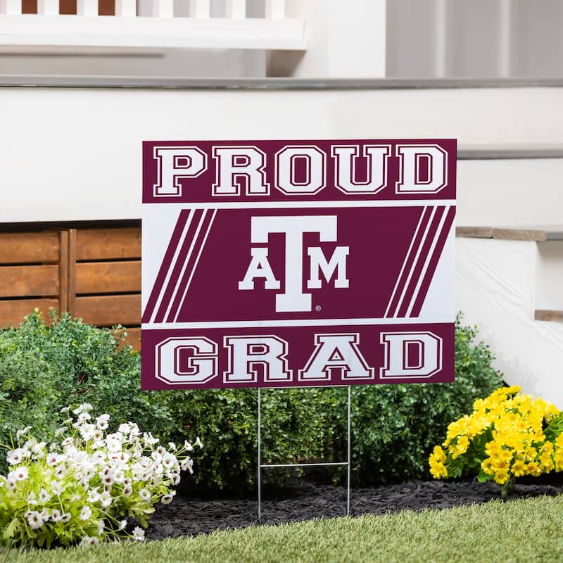 Texas A&M 24" x 18" Graduation Coroplast Outdoor Yard Sign