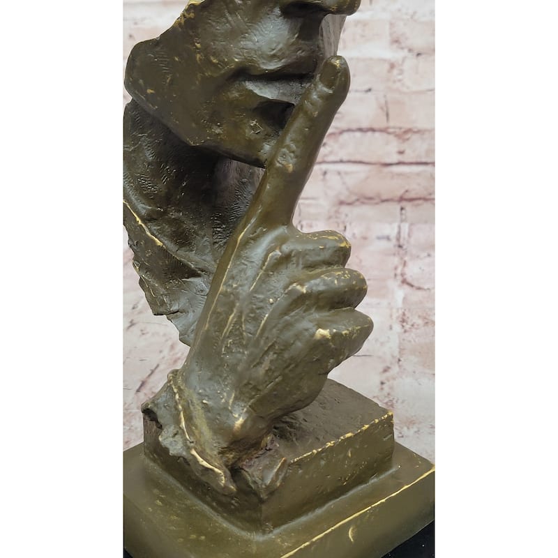 Abstract Silence Bronze Sculpture – Dali Modern Art Decor