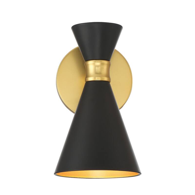 Kovacs P1826 Conic 1 Light 9" Tall Downlight Wall Sconce with Steel