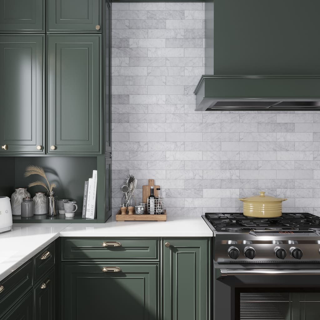 Artisana 3x12 in. Textured Etched Dot Elongated Subway Wall and Floor Tile (5 sq ft/case, 20-Pack)