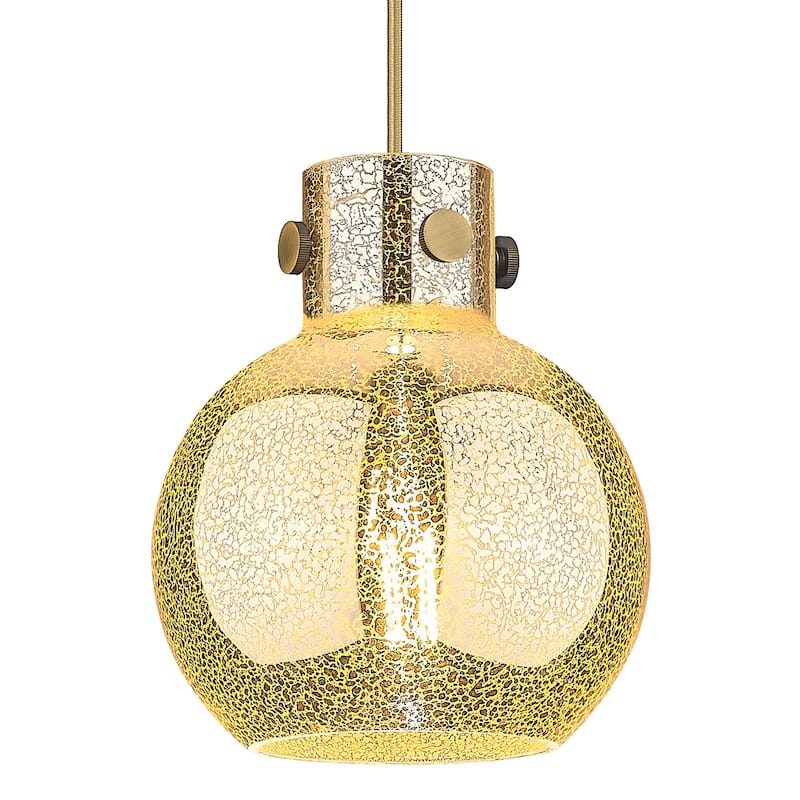 Innovations Lighting 410-1PS-G410-8ME Newton Sphere 8" Wide Cord Hung - Brushed Brass
