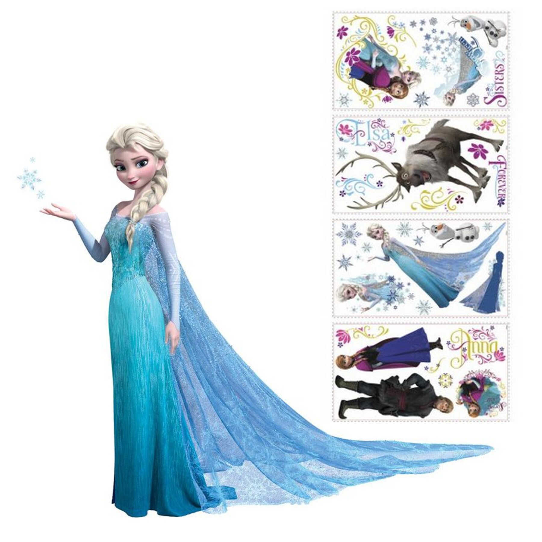 York Wallcoverings Set0003frz1 Disney Frozen Princess Elsa Peel And Stick Wall Decal Set N A N A