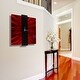 preview thumbnail 5 of 5, Statements2000 Metal Wall Clock Art Modern Red Black Decor Accent by Jon Allen - Lavish Mechanism - 24" x 24"