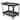 Utility Service Cart2 Tiers 25in 360 Wheels 550lb Capacity 46 x 25 - 2 Shelves 2 Swivel 46x25