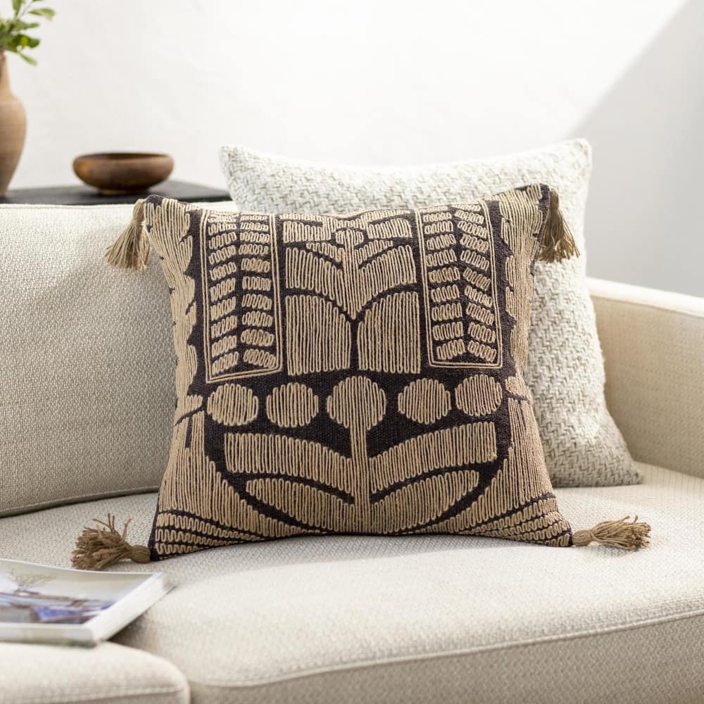 Cerren Woven Throw Pillow