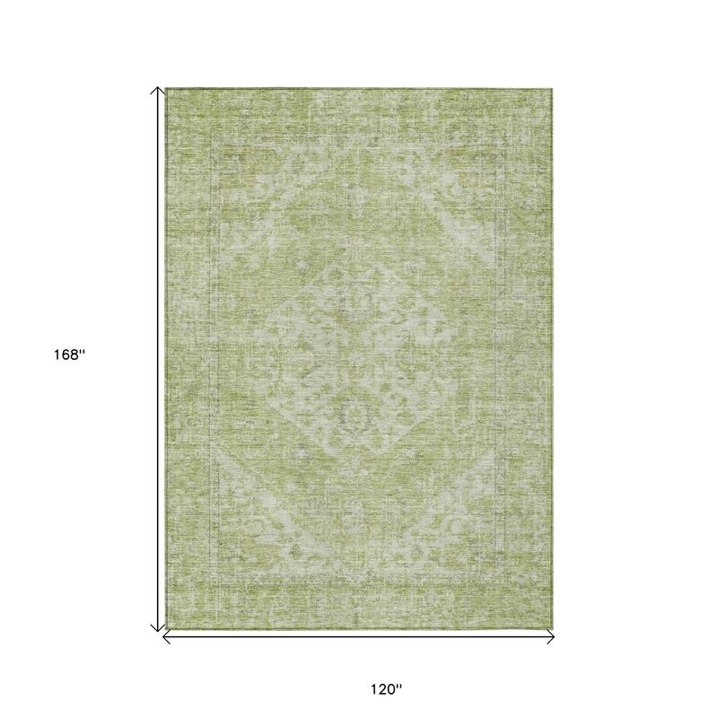 HomeRoots Oriental Traditional Rectangle Outdoor Rug