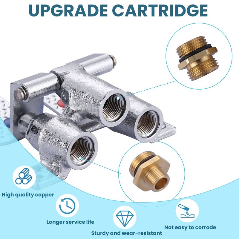 WOWOW Dual Temperature Pedal Valve Faucet