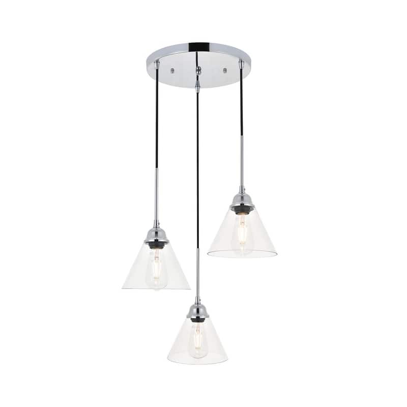 Histoire 3 light chrome Pendant
