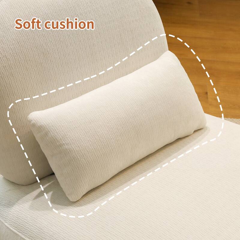 Accent Chair with Solid Wood Legs