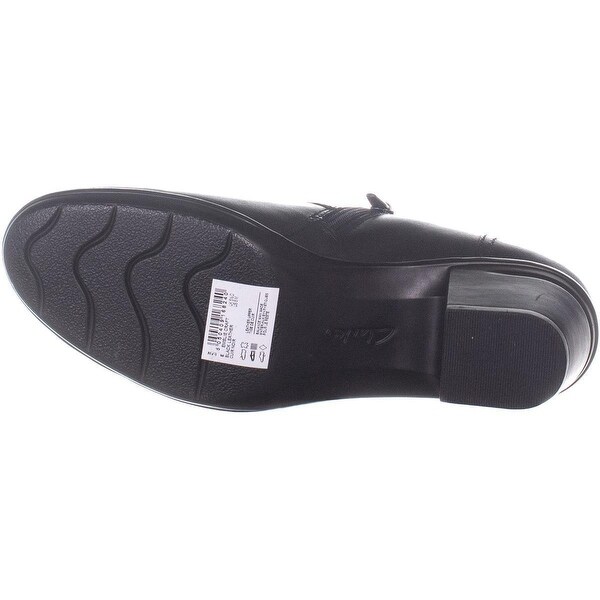 clarks block heel boots