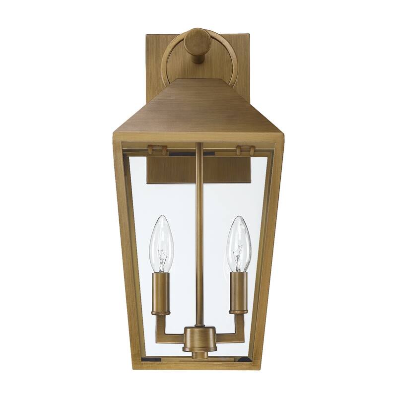 2-Light Outdoor Wall Lantern Sconce