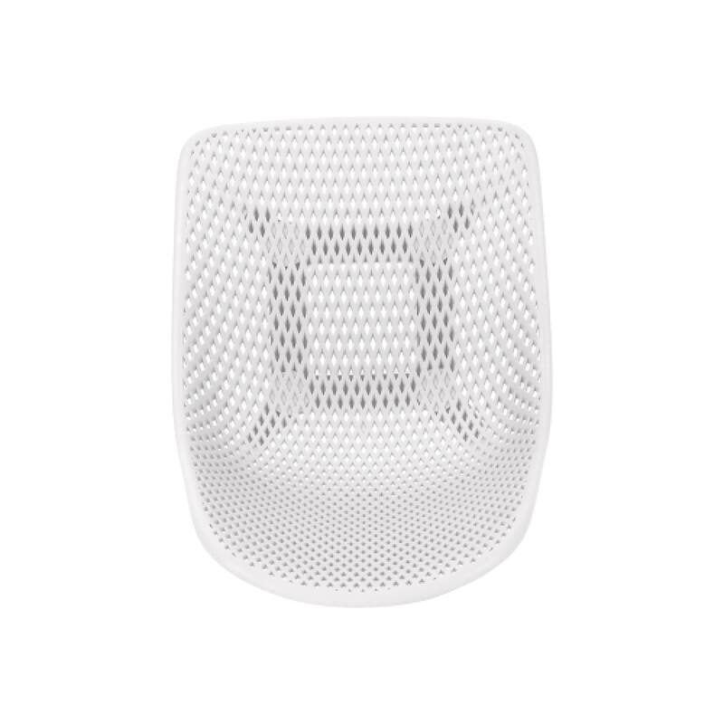 Roomfitters Modern Perforated Dining Chairs (Set of 4), Sleek Lightweight Design for Indoor Outdoor Spaces