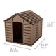 preview thumbnail 6 of 4, Starplast Large Dog House, Mocha Brown