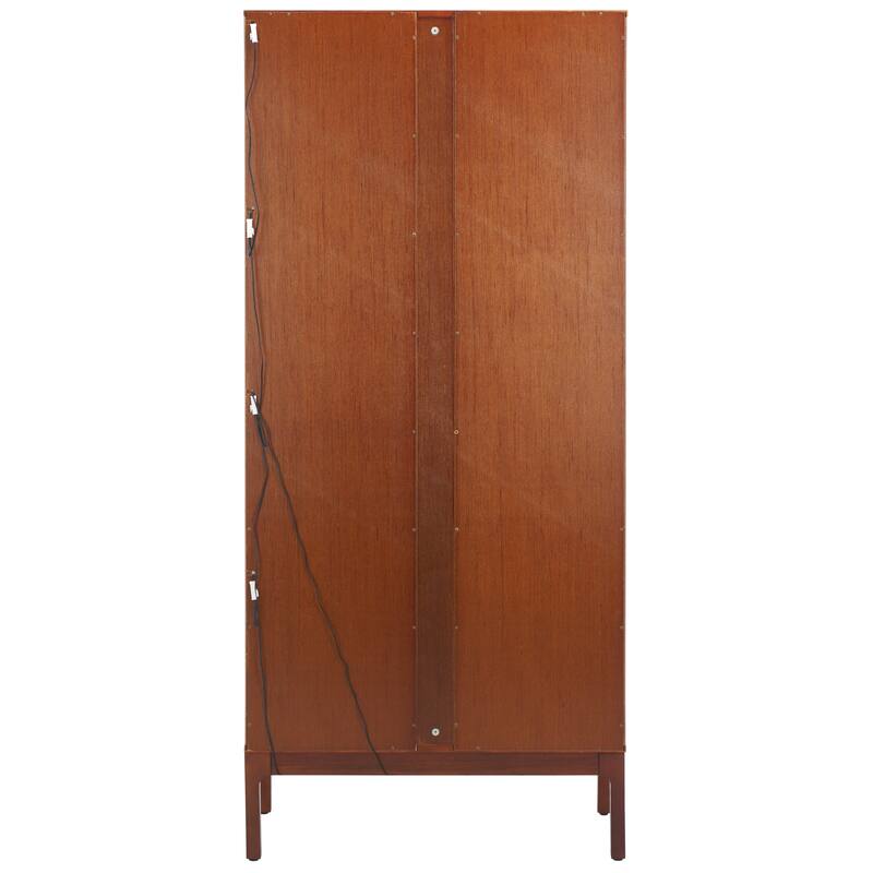 SEI Furniture Clairville Curio Cabinet - 32"W x 16"D x 70"H