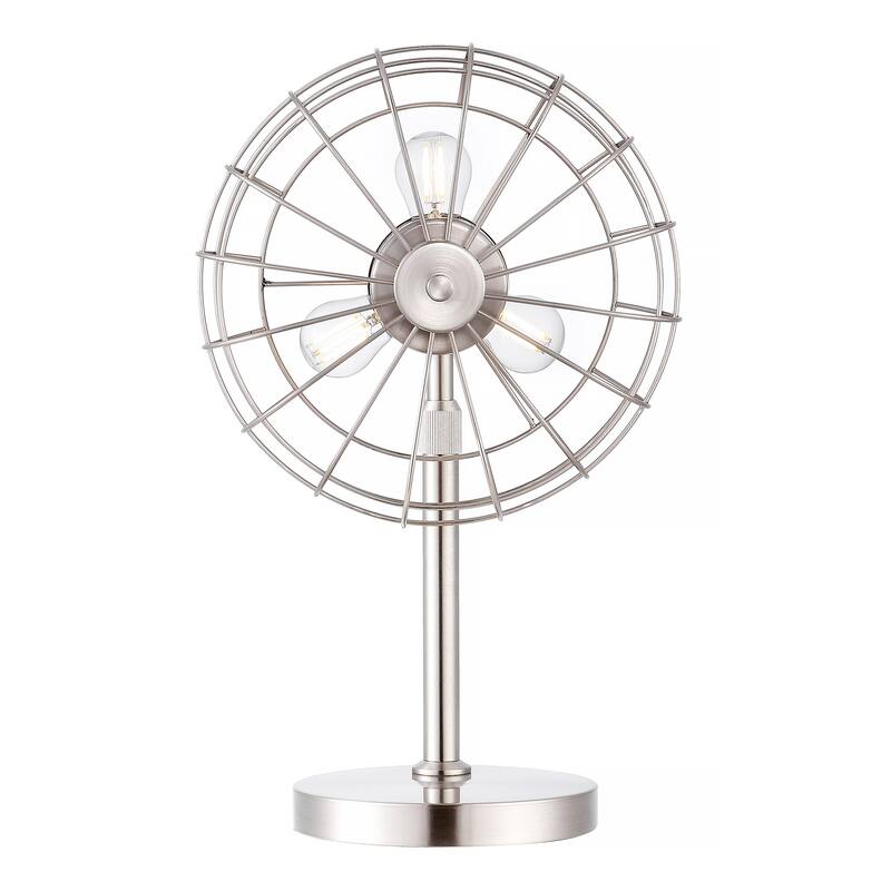 GetLedel 23-inch Industrial Nickel Table Lamp with Adjustable Height