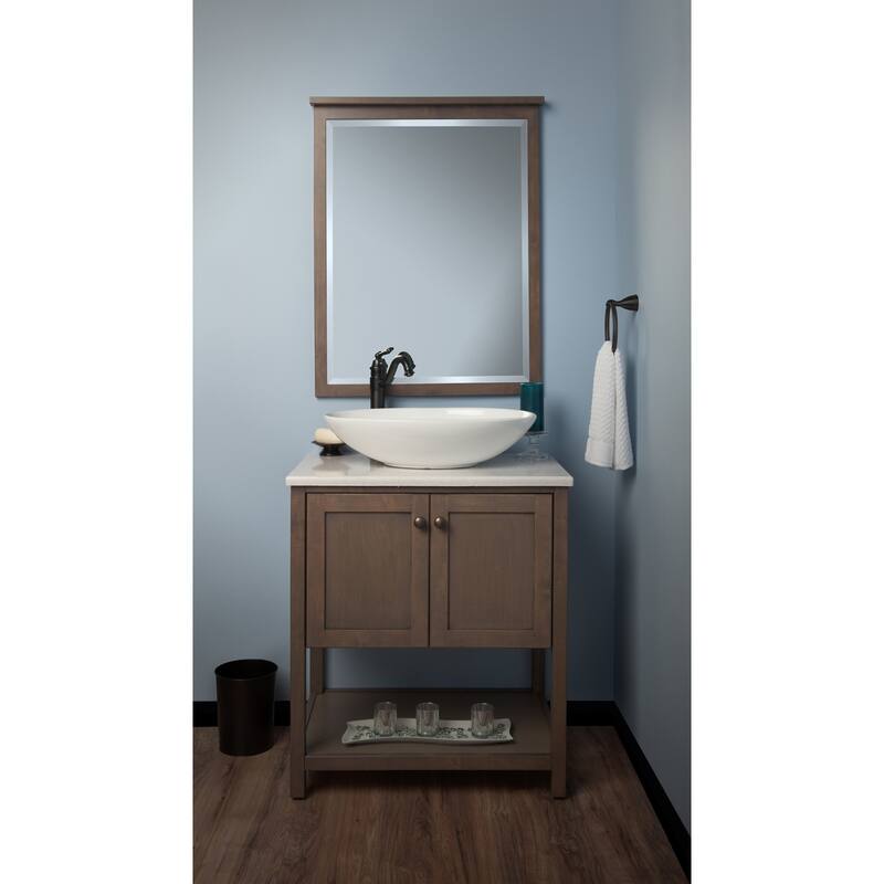 Miseno Bright White 24-3/4" Oval Porcelain Vessel Bathroom Sink