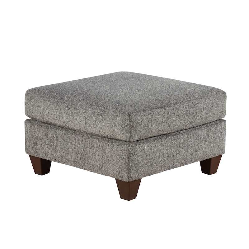 Roundhill Furniture Davoz Upholstered Cocktail Ottoman, Tori Slate