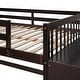 preview thumbnail 42 of 48, Floor Bunk Bed with Movable Storage Cabinet, Solid Wood Bunkbeds Frame