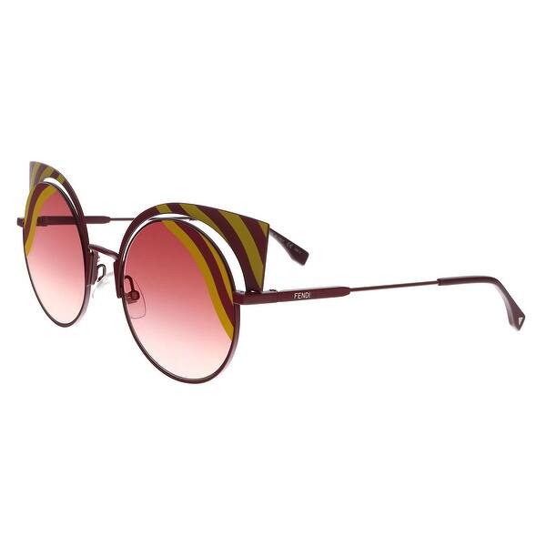 FENDI FF 0215/S 00L9- X4 Burgundy Cat eye Sunglasses for  display picture 2