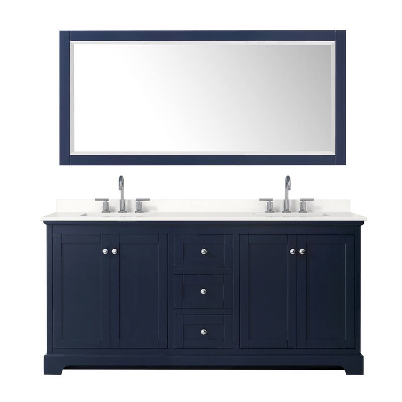 Wyndham Collection WCV232372D-QTZ-US3M70 Avery 72" Free Standing