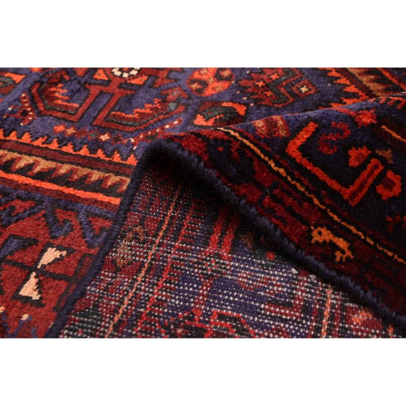 ECARPETGALLERY Hand-knotted Andelz Dark Red Wool Rug - 4'10 x 7'1