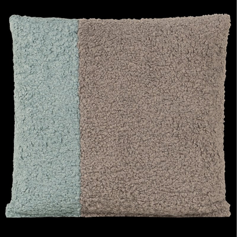Tiffany Duet Patch Boucle Textured 20" Throw Pillow