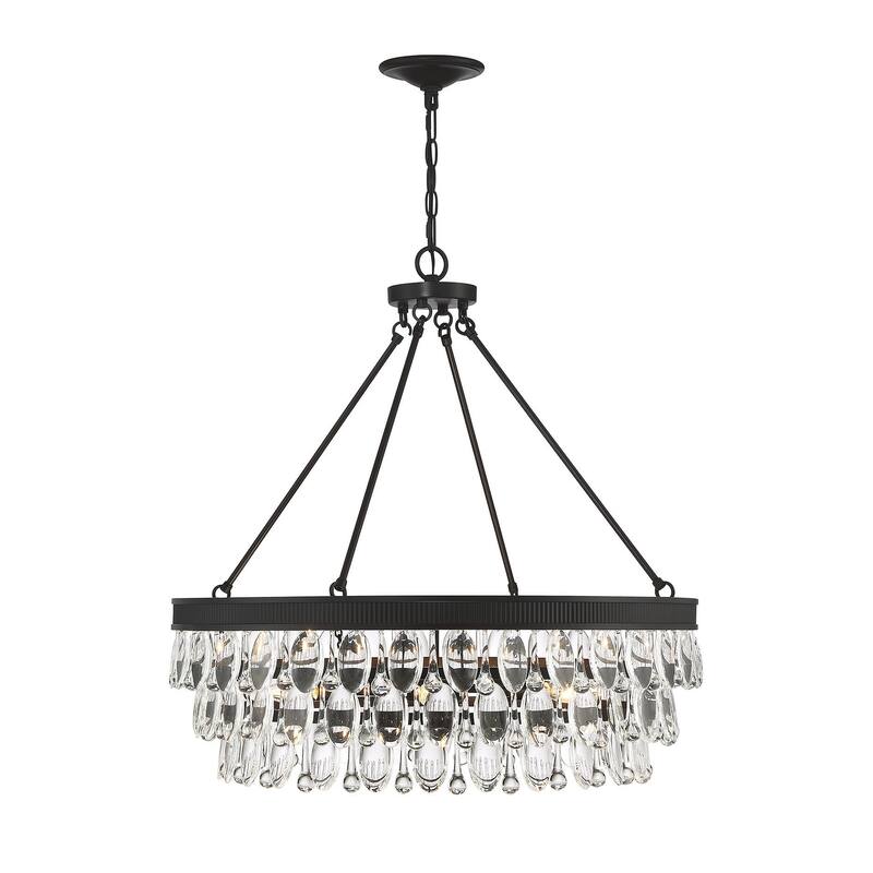 Savoy House Windham 6 Light 28" Wide Crystal Chandelier