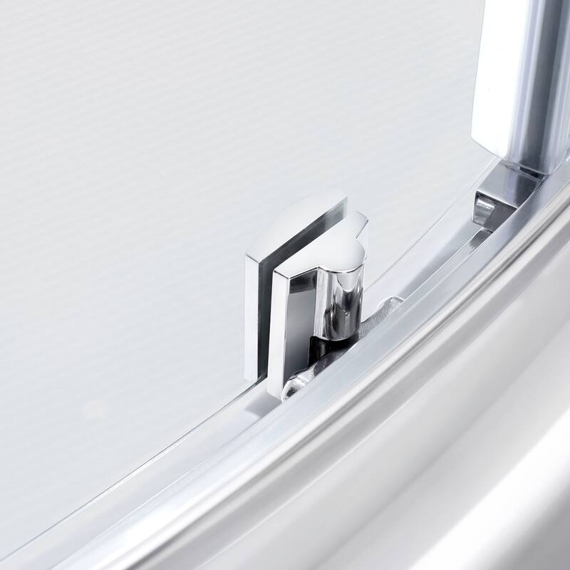 OVE Decors Breeze Corner Shower Sliding Door with Base and Clear