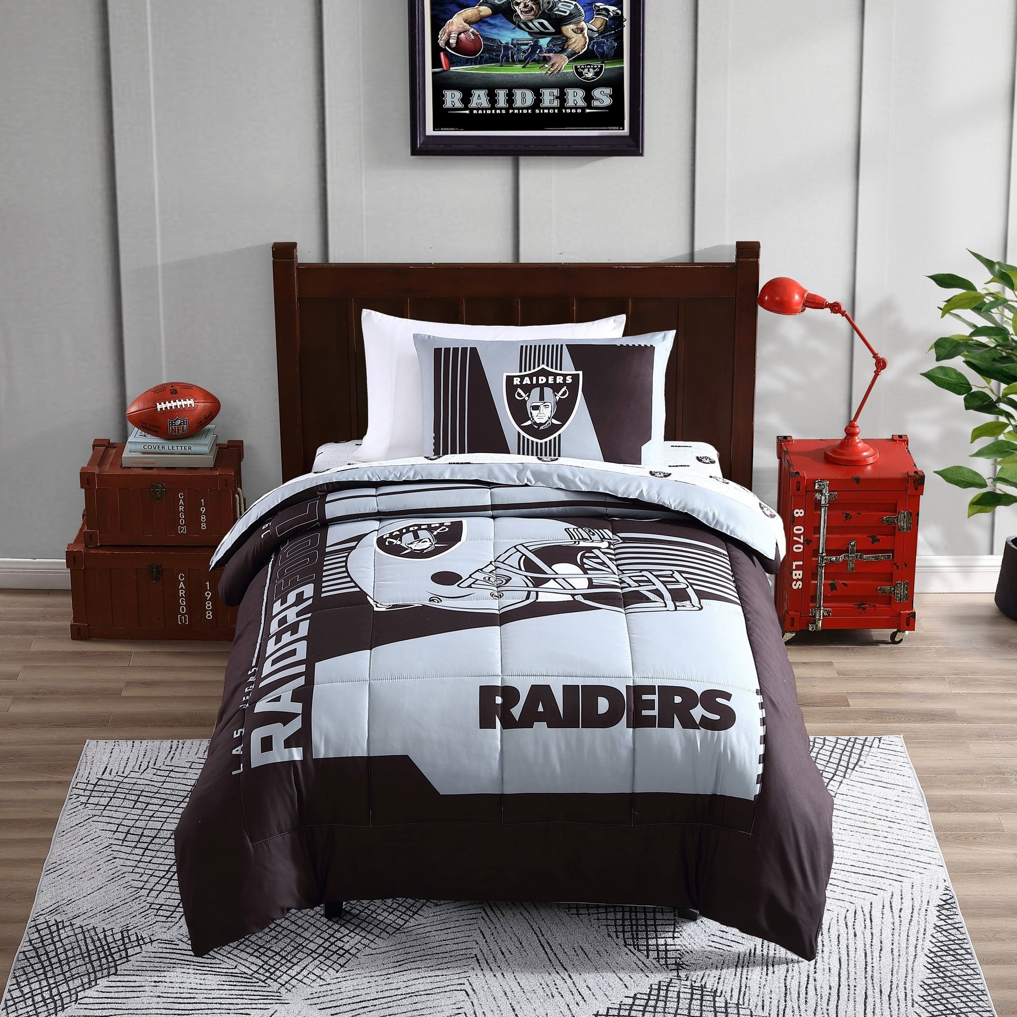 Las Vegas Raiders Duvet Cover Bedding Set Pillowcase Comforter Cover Quilt  Cover
