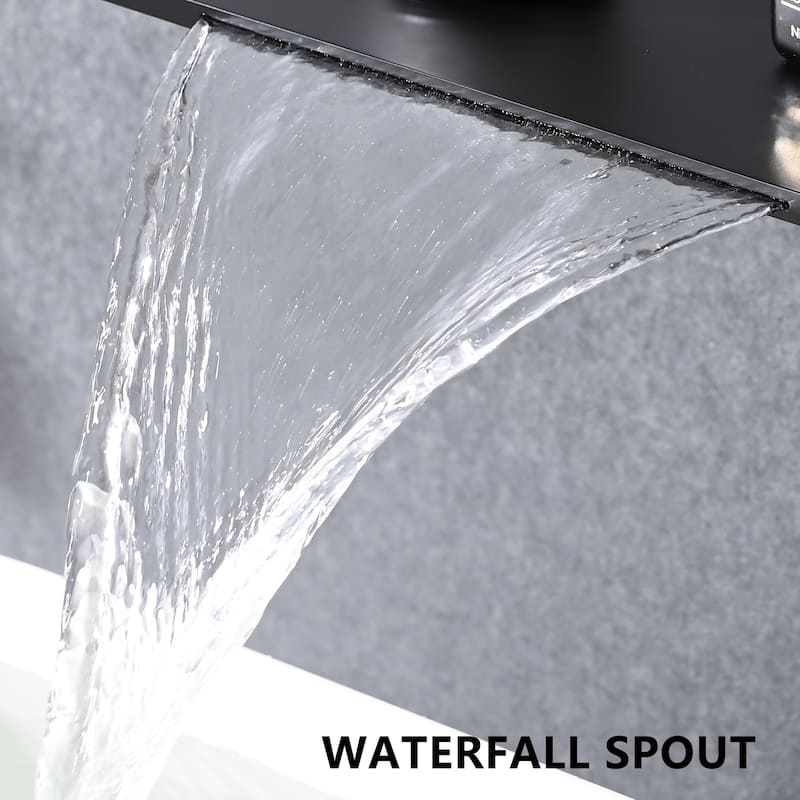 Modern Single Handle Wall Mounted Bathroom Sink Faucet with Ceramic Valve Core, Rust, Corrosion and Leak Proof